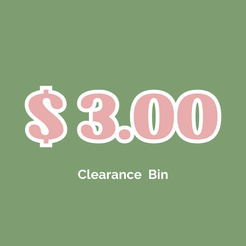 $3.00 Clearance Bin