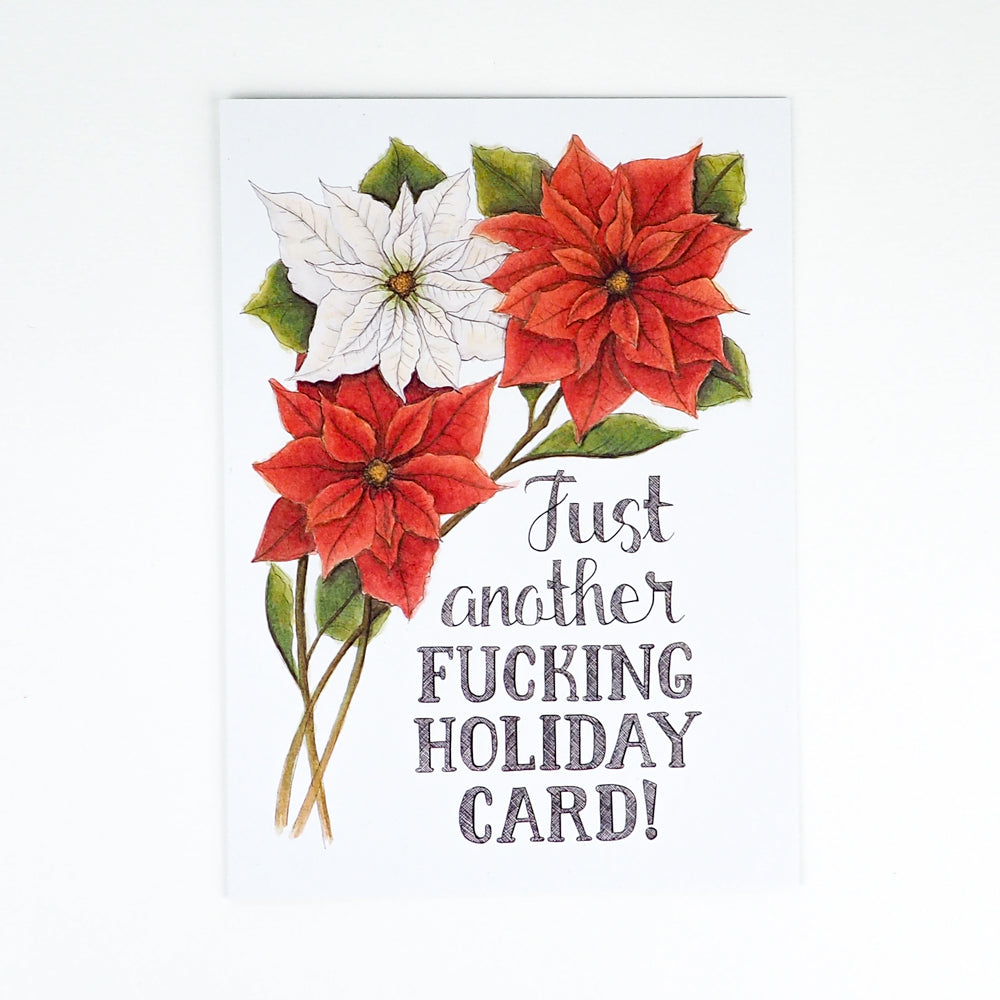 Card that says Just Another Fucking Holiday Card