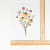 Wildflower Bouquet Wall Art with rulers to measure 