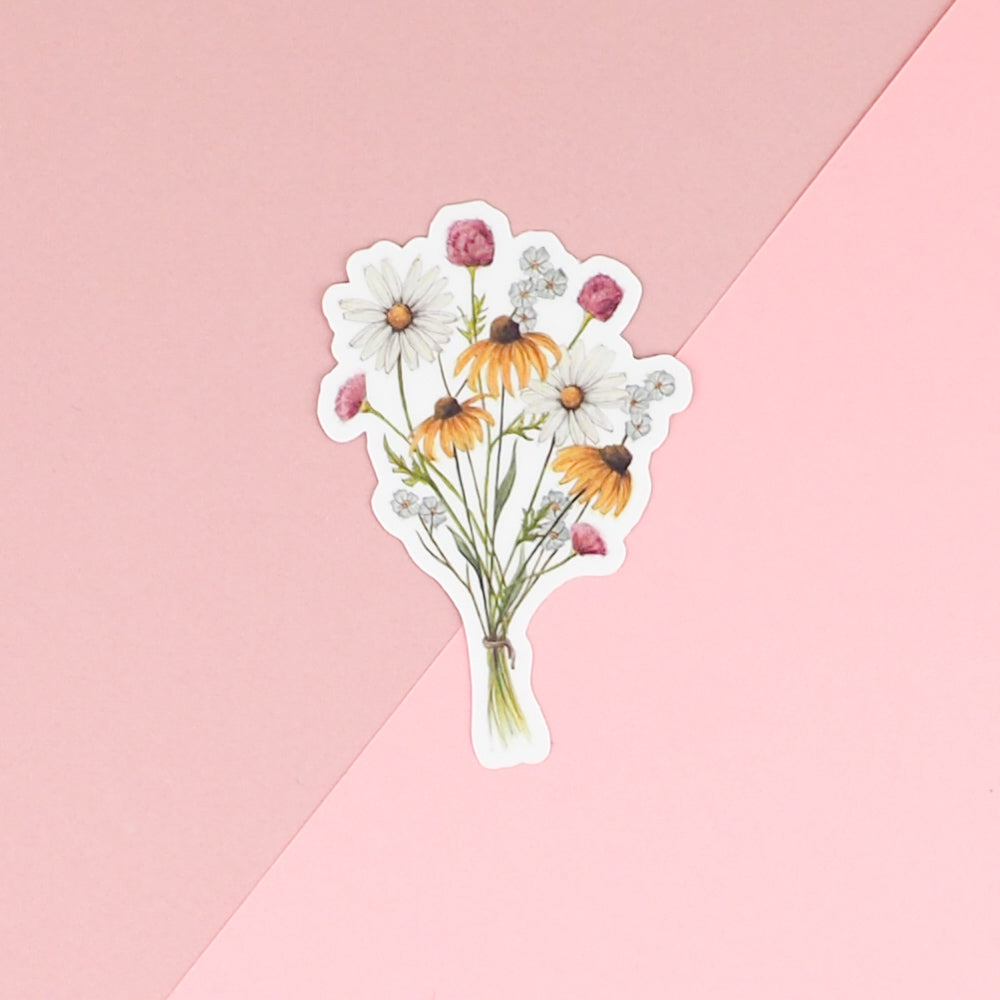 Wild Flower Bouquet vinyl sticker